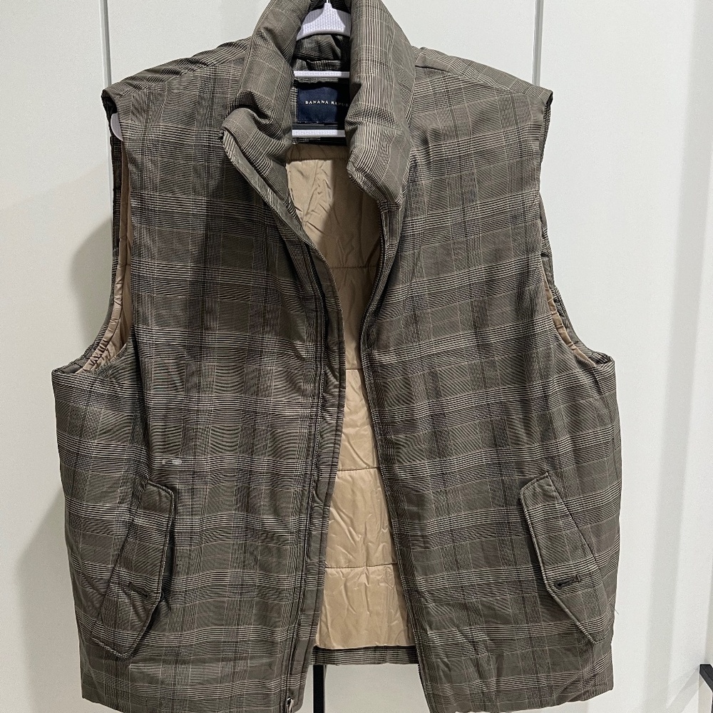 Plaid Puffer Vest